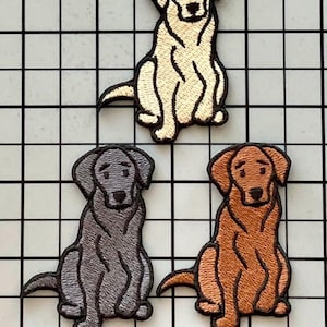 Labrador Retriever Dog Patch Iron on No Name