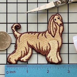 Afghan Hound Dog Patch Iron on No Name