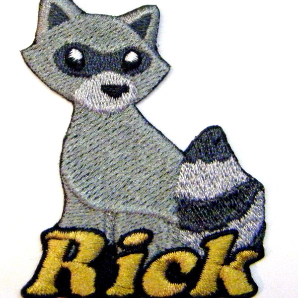 Raccoon Custom Personalized Iron-on Patch