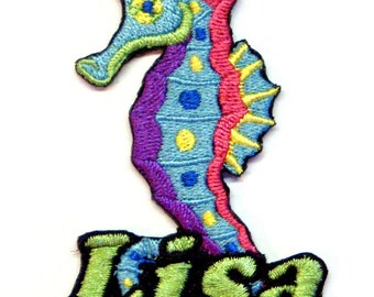 Seahorse Custom Personalized Iron-on Patch