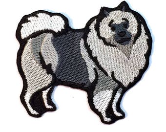 Keeshond Iron on Patch No Name