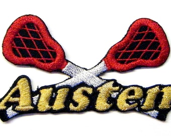 Lacrosse Custom Personalized Iron-on Patch