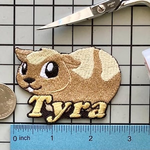 Personalized Guinea Pig Name Patch: Custom Embroidered Iron-On Applique