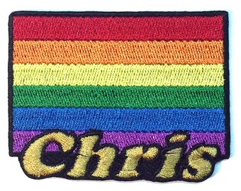 Gay Pride Flag Custom Personalized Iron-on Patch
