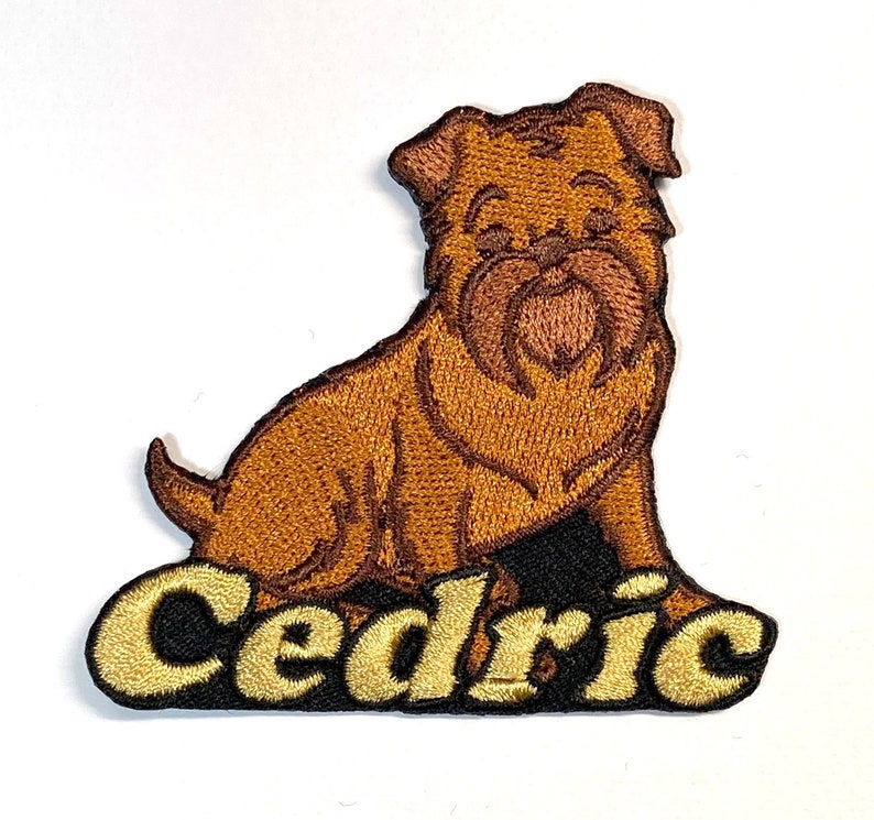 Brussels Griffon Custom Personalized Iron-on Patch image 1