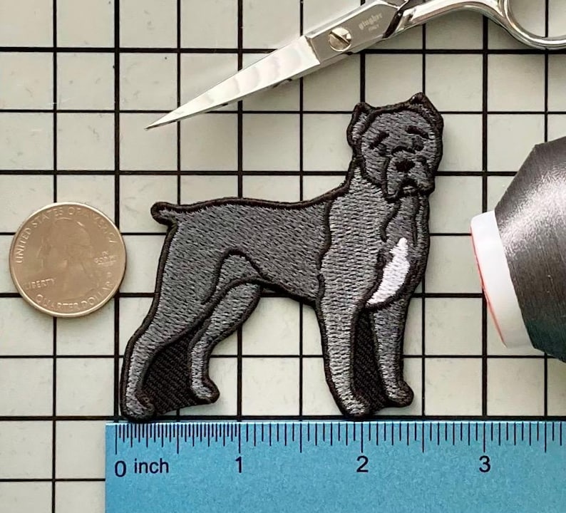 Parche termoadhesivo de perro Cane Corso sin nombre Cane Corso Black