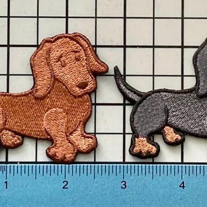 Dachshund Dog Patch Iron on No Name