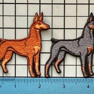 Doberman Pinscher Dog Patch Iron on No Name