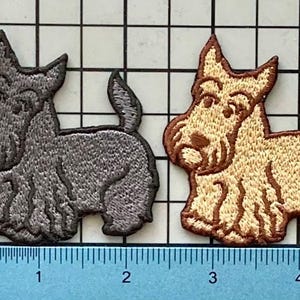 Parche termoadhesivo de perro Scottish Terrier sin nombre