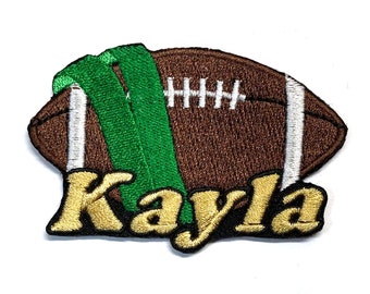 Flag Football Custom Personalized Iron-on Patch