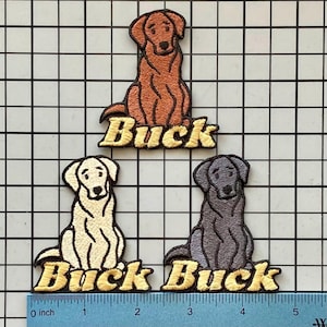Personalized Labrador Retriever Patch: Custom Embroidered Dog Applique
