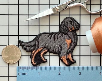 Gordon Setter Dog Patch Iron on No Name