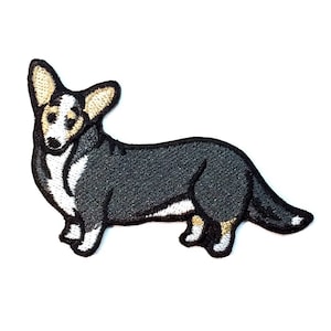 カーディガン ウェルシュ コーギー 犬用パッチ アイロン接着 名前なし