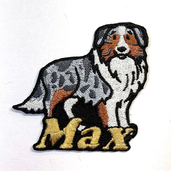 Australian Shepherd Custom Personalized Iron-on Patch