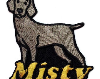 Weimaraner Custom Personalized Iron-on Patch