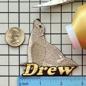 Personalized Seal Patch: Custom Embroidered Iron-On Applique