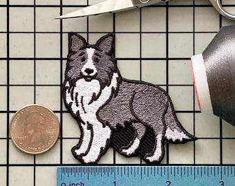Parche termoadhesivo para perro Border Collie sin nombre
