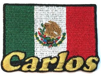 Flag of Mexico Custom Personalized Iron-on Patch