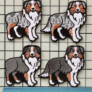 Australian Shepherd Dog Patch Iron on No Name