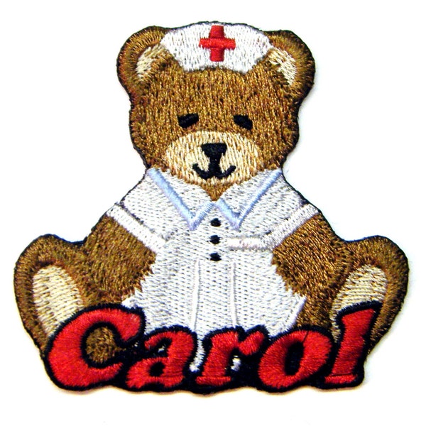 Teddy Bear Nurse Custom Personalized Iron-on Patch