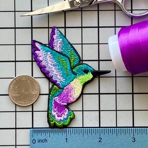 Hummingbird Patch Iron on No Name