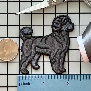 Portuguese Water Dog Patch Iron on No Name