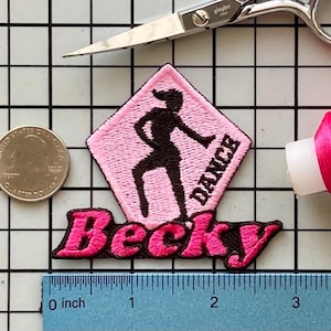 Personalized Dance Patch: Custom Embroidered Iron-On Applique