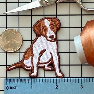 Jack Russell Terrier-hondpatch, opstrijkbaar zonder naam
