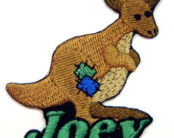 Patchwork Kangaroo Custom Personalized Iron-on Patch