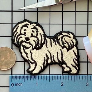 Toppa termoadesiva per cane Havanese, senza nome