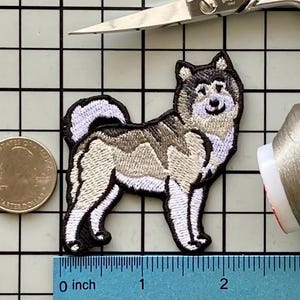 Alaskan Malamute Dog Patch Iron on No Name