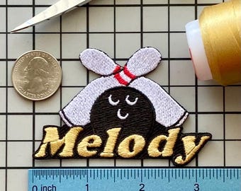 Personalized Bowling Patch/Custom Name/Iron-on 3 1/4&quot;(W) by 2&quot;(H)/Fun Badge/Decorative Embroidered Applique/Sports Lover Gift/Team Spirit
