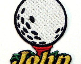 Golf Ball Custom Personalized Iron-on Patch