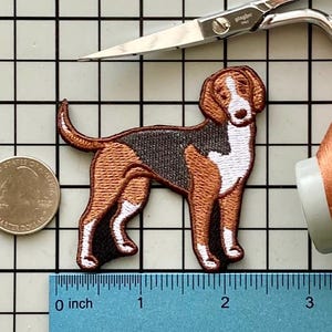 Parche termoadhesivo de perro Foxhound americano sin nombre