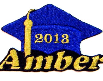 Graduation Hat Custom Personalized Iron-on Patch