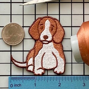 Beagle Dog Patch Iron on No Name
