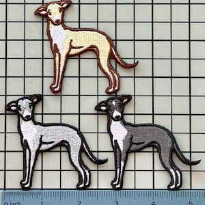 Parche termoadhesivo de galgo italiano sin nombre