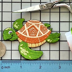 Turtle Patch Iron on No Name