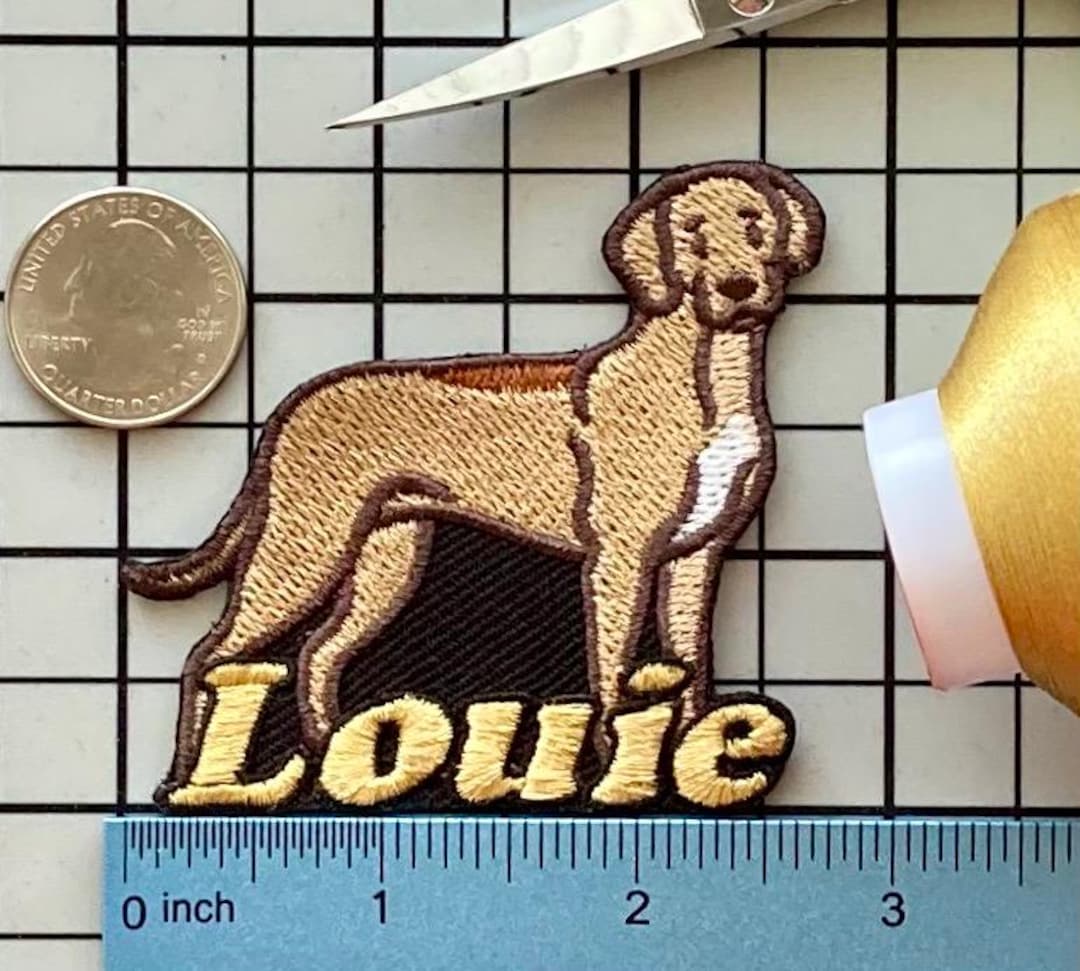 Personalized Rhodesian Ridgeback Dog Patch: Custom Embroidered Iron-on ...