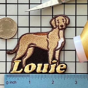 Personalized Rhodesian Ridgeback Patch: Custom Embroidered Dog Breed Applique