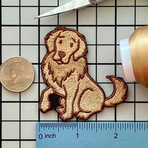 Golden Retriever Dog Patch Iron on No Name