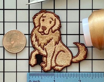 thumbnail image 2 of Norfolk Terrier Dog Breed Embroidery Patch - 3 X 3 1/4 Inches, Red Tan, Iron-On 2 of 3
