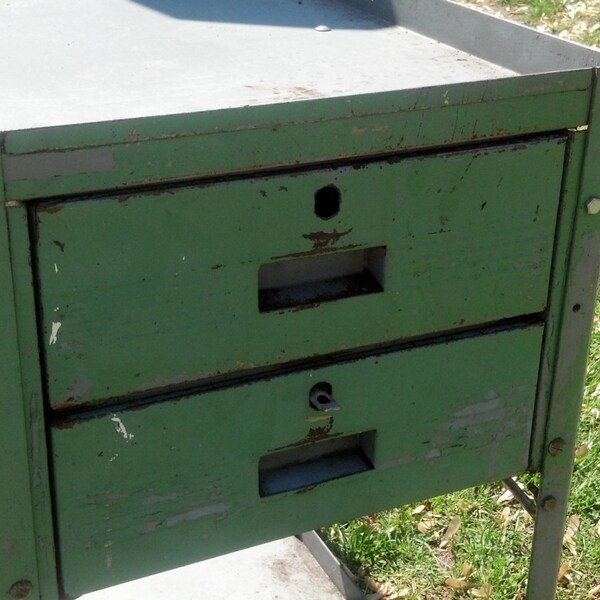 SALE/REDUCED FROM 125/ Vintage Metal Rolling Cart