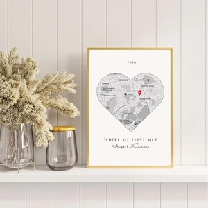Cherished Memories: Customise Your Love Story with a Heart Map Print