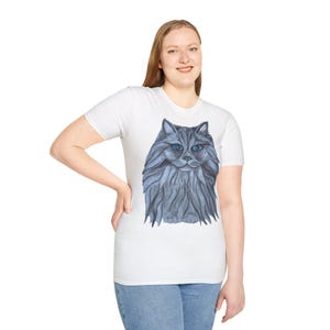 Rag Doll Cat Watercolour T-Shirt, Cat Lover Gift, Cat Print Tee, Animal Graphic Shirt, Cute Feline Top