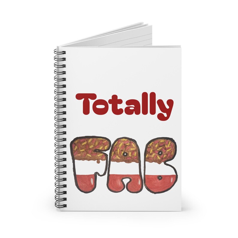 Retro Totally Fab Spiral Notebook - Fun & Funky Journal for Students ...