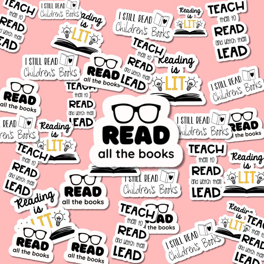 Reading Sticker Bundle: Teacher & Classroom Decor (digital Download) - Etsy