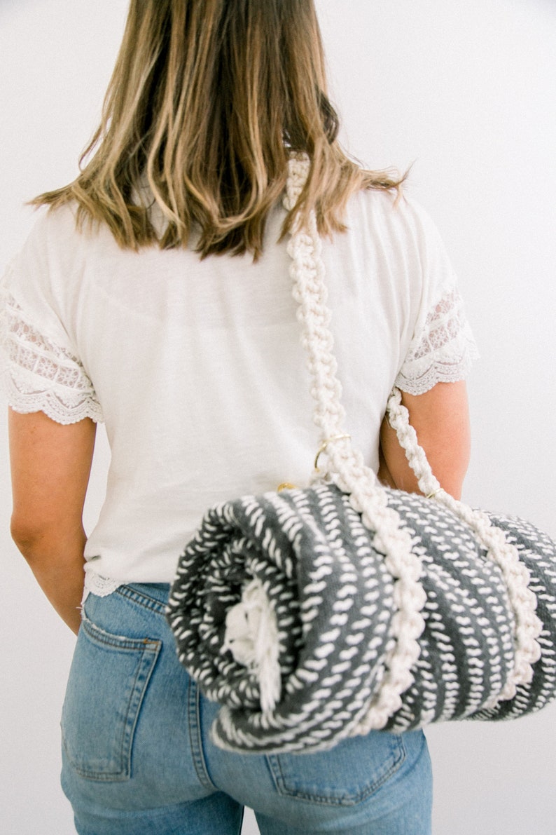 macrame yoga bag