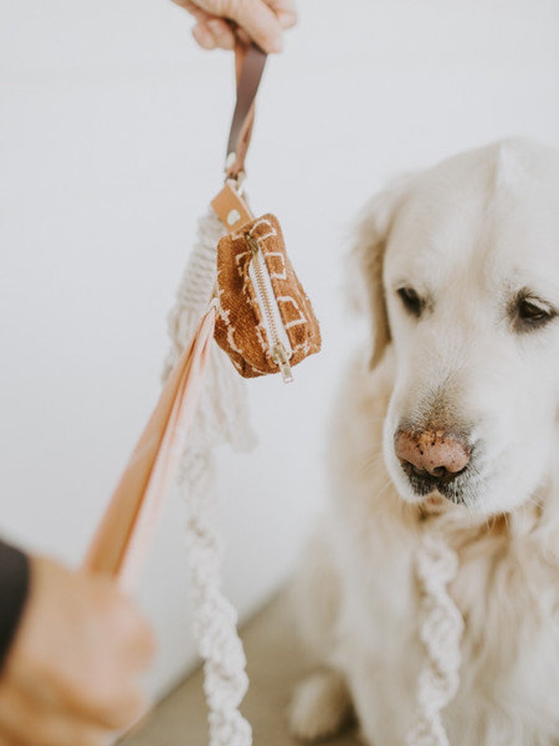 Neutral Macrame Dog Leash image 2