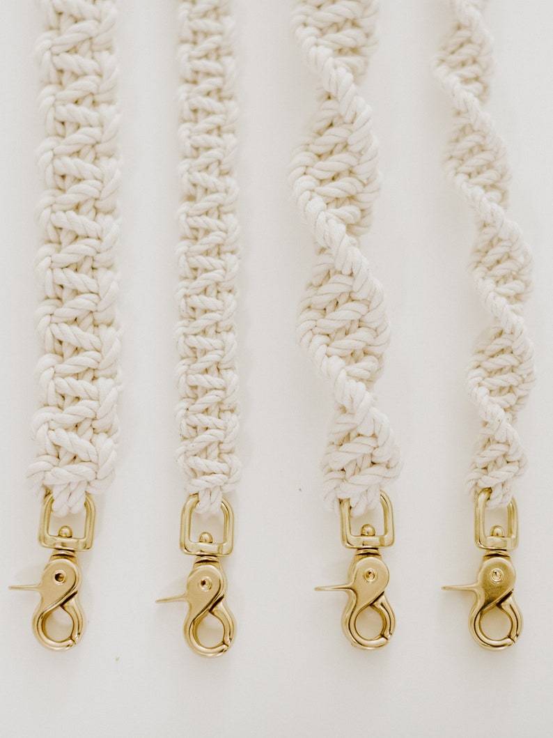 Neutral Macrame Dog Leash image 8